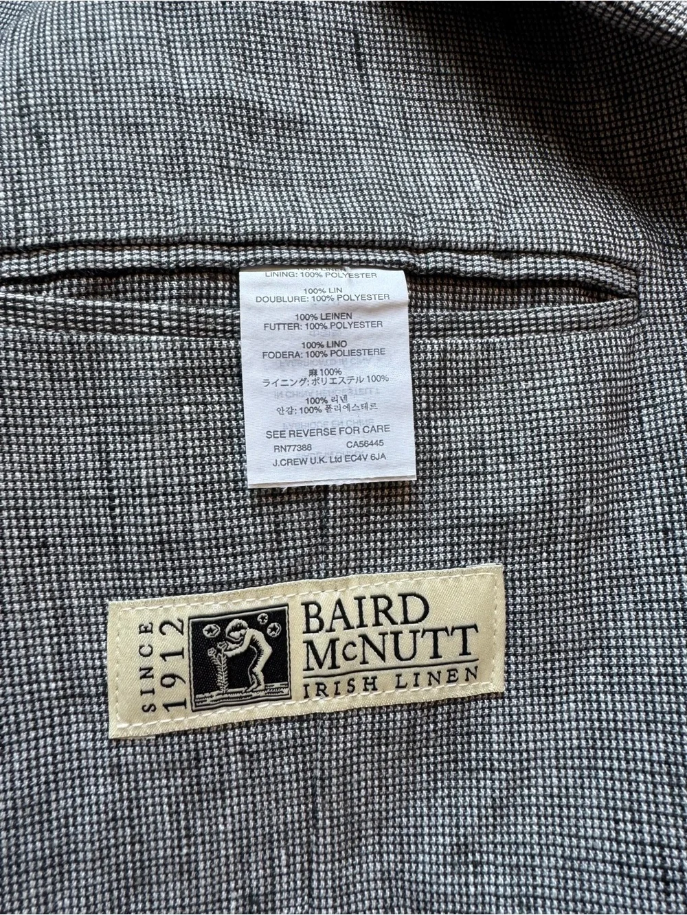 🔥IRISH LINEN sz40 R Baird McNutt J Crew Sport Jacket Price Firm!